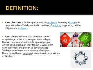 Secular state | PPT