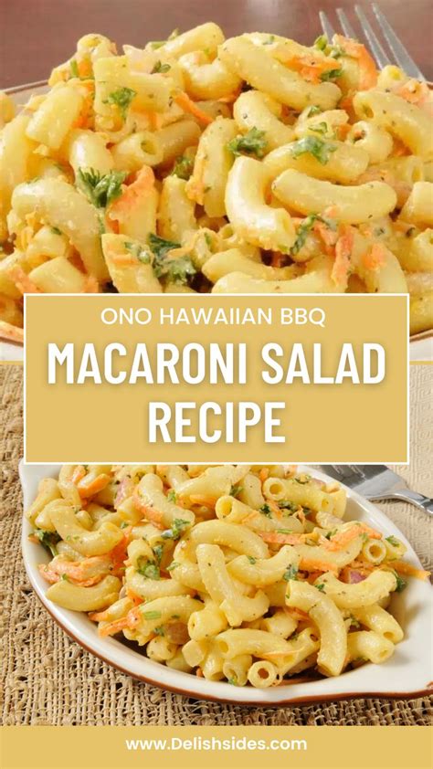 Ono Hawaiian Bbq Macaroni Salad Recipe Delish Sides Recipe Dinner