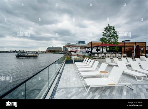 The pool area of the Sagamore Pendry Hotel in Fells Point, Baltimore ...