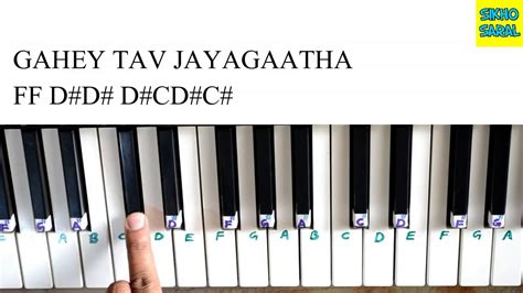 Jana Gana Mana National Anthem Easy And Slow Piano Tutorial With