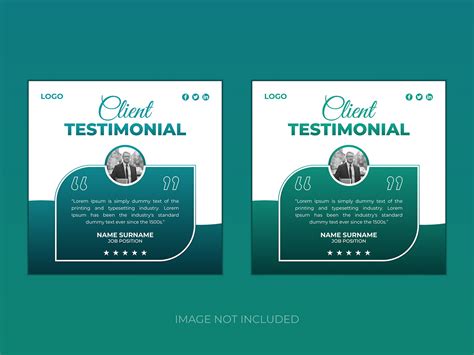 Modern creative client testimonial design template :: Behance