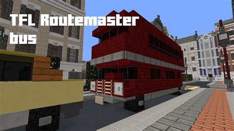 Minecraft Tutorial London Double Decker Bus Routemaster Youtube