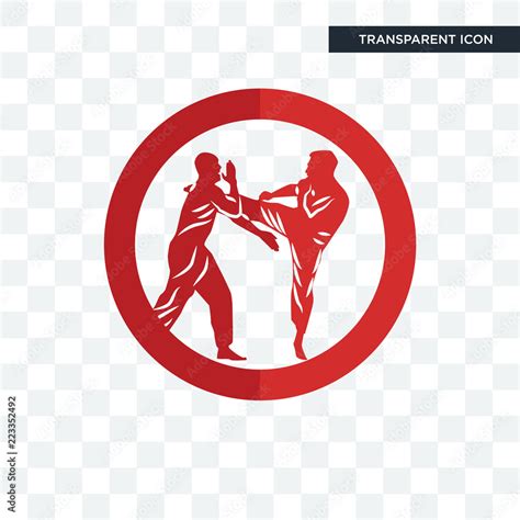 Krav Maga Vector Icon Isolated On Transparent Background Krav Maga