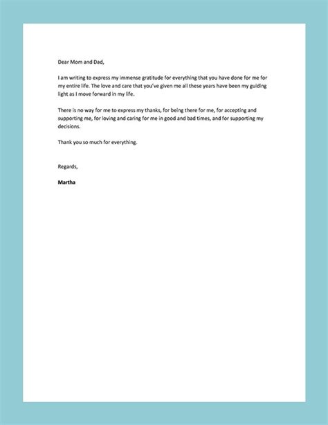 Thank You Letter to Teacher from Parent Template - Google Docs, Word ...