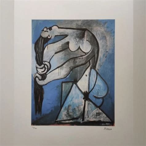 Nude Wringing Her Hair Lithograph Signed By Pablo Picasso Charitystars