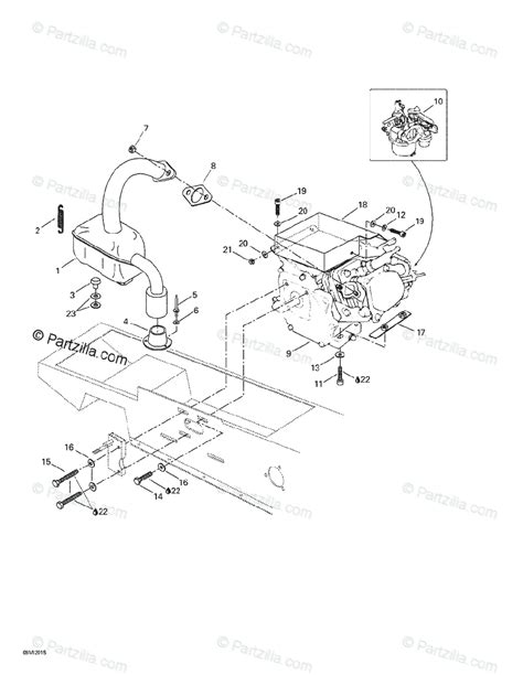 Ski-Doo 2000 MINI Z OEM Parts Diagram for Engine Support And Muffler | Partzilla.com