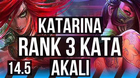 Katarina Vs Akali Mid Rank 3 Kata 10 1 2 1100 Games Godlike