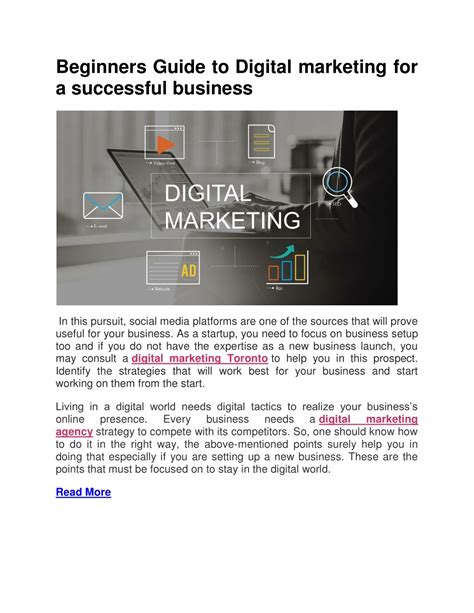 Ppt Beginners Guide To Digital Marketing For A Successful Business