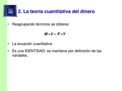 Ppt Tema El Modelo Cl Sico Con Dinero La Teor A Cuantitativa El