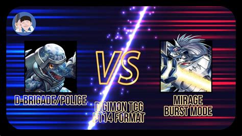 BT14 MIRAGEGAOGAMON BURST MODE VS D BRIGADE DIGIPOLICE DIGIMON TCG