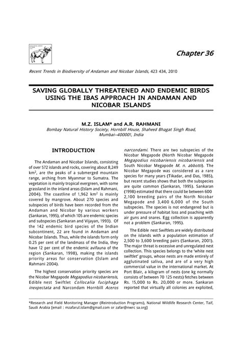 (PDF) Recent Trends in Biodiversity of Andaman and Nicobar Islands ...