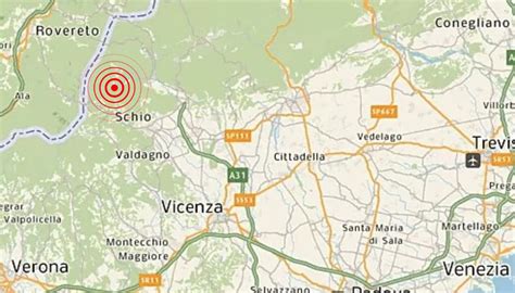 Terremoto In Veneto Con Epicentro A Posina In Provincia Di Vicenza