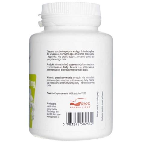 Aliness Podagrycznik Ekstrakt 10 1 400 mg 100 Kapsułek