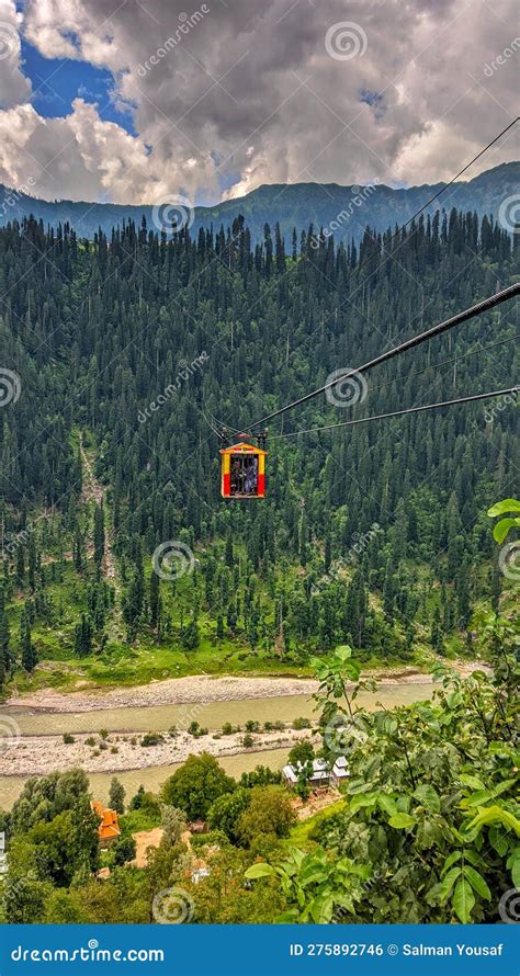 Scenic View Of Arang Kel Cable Car In Neelum Valley Kashmir Pakistan