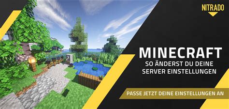 Ndern Deiner Minecraft Server Einstellungen Nitrado Net