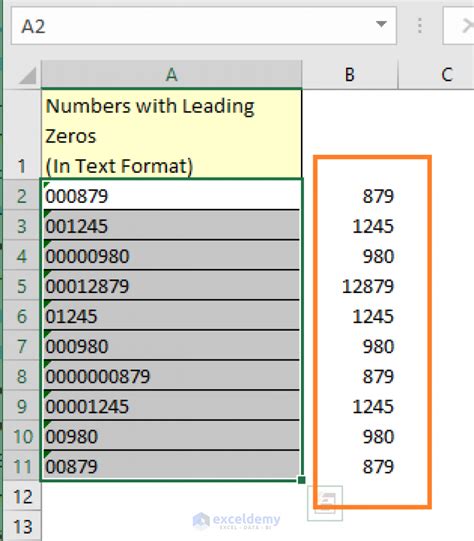 How To Remove Leading Zeros In Excel Easy Ways Vba