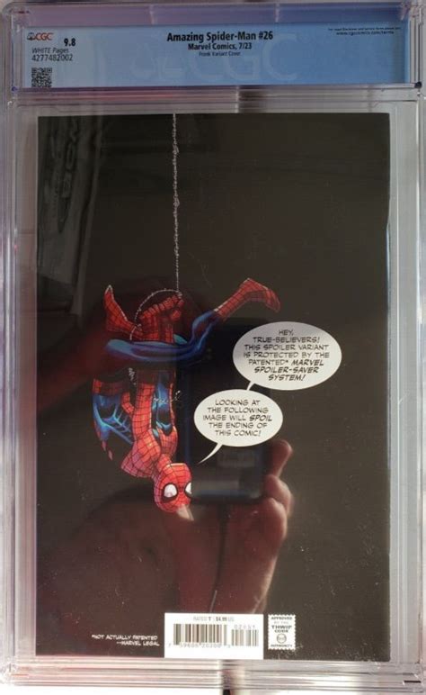 Amazing Spider Man 26 Death Of Ms Marvel Spoiler Variant Cover Cgc