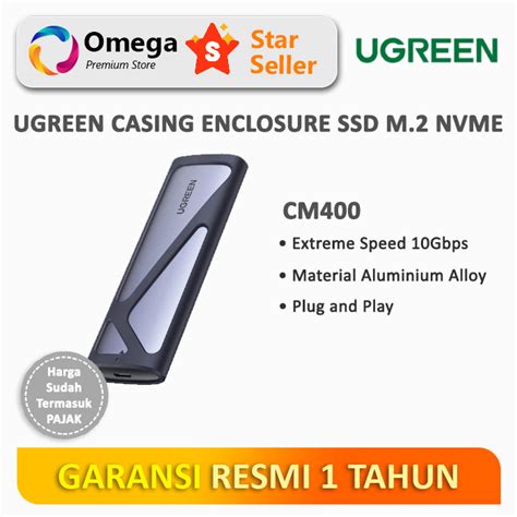 Jual UGREEN SSD Casing Enclosure M 2 NVMe USB 3 1 USB C 10Gbps