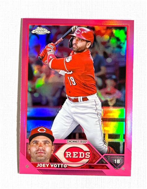 Joey Votto Topps Chrome Pink Refractor Ebay