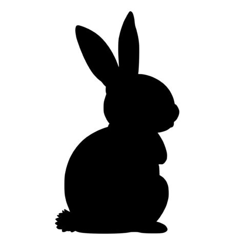 Easter Bunny Silhouette SVG File for Cricut, Silhouette, Laser Machines