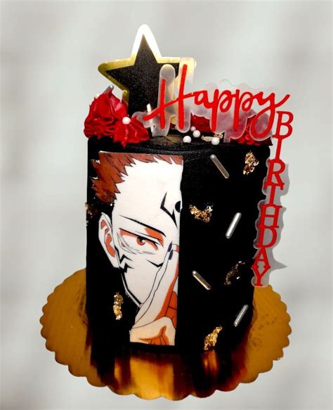 Pin By Cristy Angel On Cake Jujutsu Kaisen Anime Cake Cake Designs