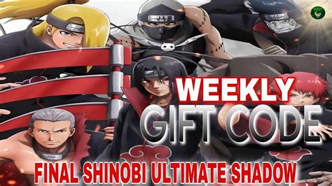 Final Shinobi Ultimate Shadow New Weekly Gift Code Valid Til