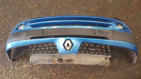 Renault Clio MK2 2001 2006 Front Bumper Blue Ted48 With Fogs Store