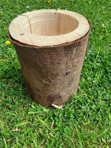 Handcrafted Rustic Wooden Log Planter Alpine Garden Planter Etsy