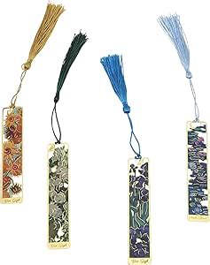 Amazon Uideyvi Oil Painting Flower Set Of Metal Bookmarks With