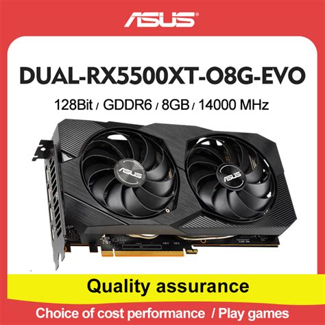 Placa De Video Asus Dual Radeon Rx Xt Gb Oc Bit Dual