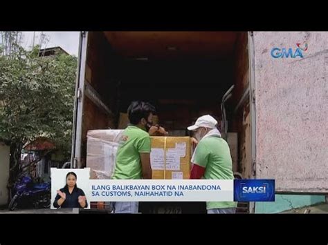 Ilang Balikbayan Box Na Inabandona Sa Customs Naihahatid Na Saksi