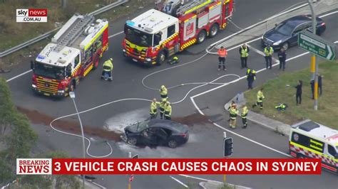 Several People Injured In Three Vehicle Crash In Western Sydney News