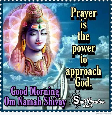 Good Morning Om Namah Shivay Quote SmitCreation