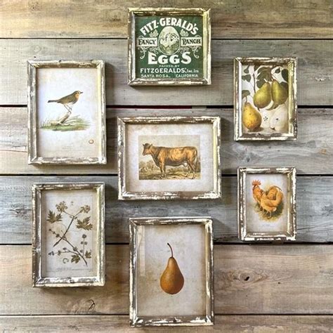 Fitzgeralds Fancy Ranch Wall Print Set Of 7 Antique Farmhouse