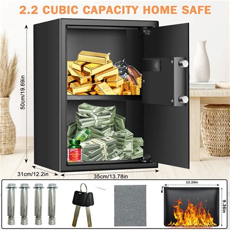 Snapklik 2 5 Cubic Large Sturdy Safe Box Fireproof Waterproof