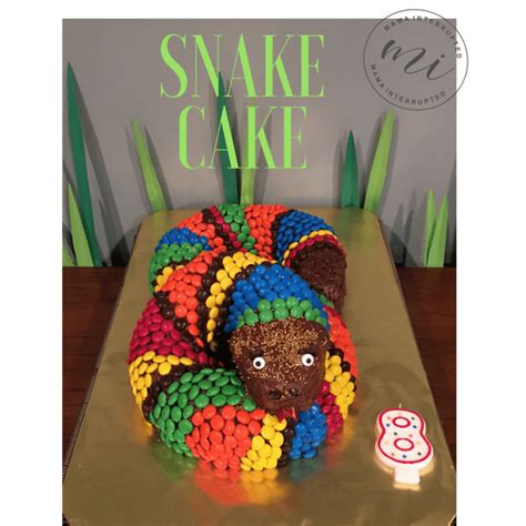 Easy To Make Snake Cake Snake Cakes Reptile Party Snake Party