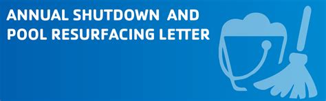 Annual Shutdown and Pool Resurfacing Letter | The Greater Morristown YMCA