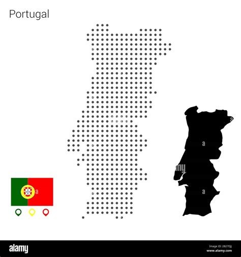 Portugal Map Stock Vector Images Alamy