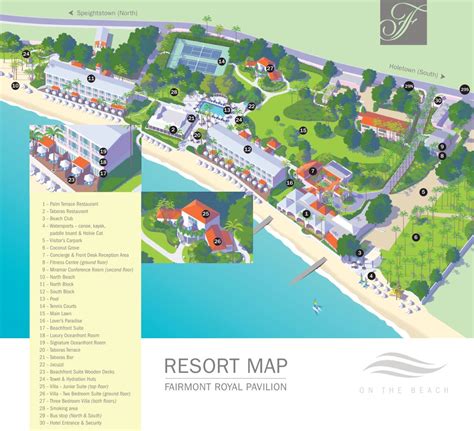 Resort Map | Fairmont Royal Pavilion | Barbados