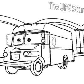 Ups Truck Coloring Pages at GetColorings.com | Free printable colorings pages to print and color