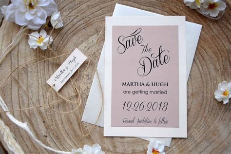 Save the Date Wedding Cards Elegant Wedding Save The Dates | Etsy