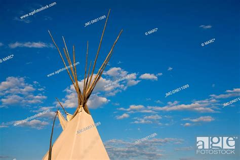 Canada Province Of Alberta Calgary Teepee Stock Photo Picture And