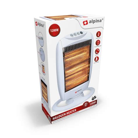 Alpina Elektrische Kachel Halogeen Heater Warmtestanden W