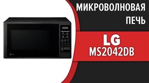 Микроволновая печь LG MS2042DB - YouTube