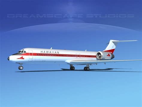 3d Model Boeing 717 200 Hawaiian Airlines Cgtrader