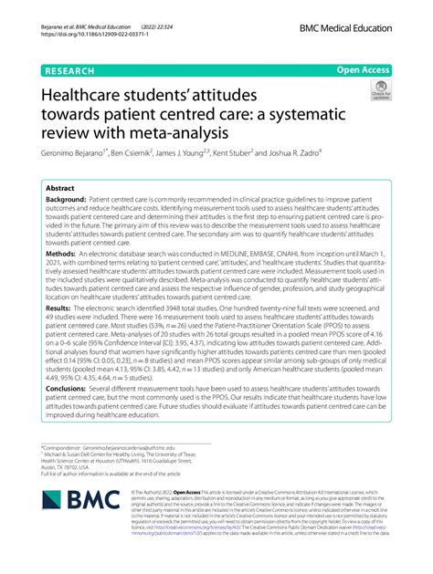 Calaméo Healthcare Students Attitudes Towards Patient Centred Care A