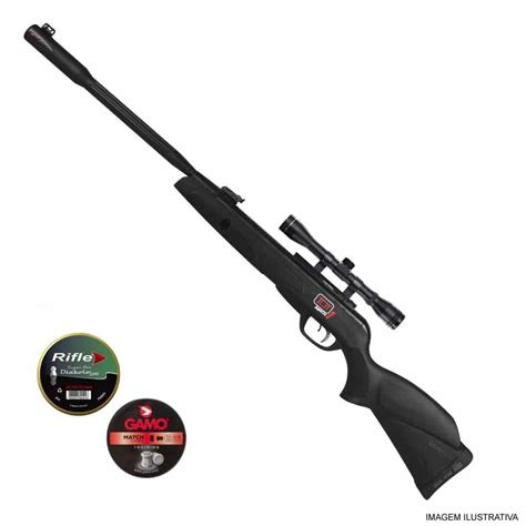 Carabina Gamo Black Fusion IGT Mach 1 Cal 5 5mm Luneta Prime Guns