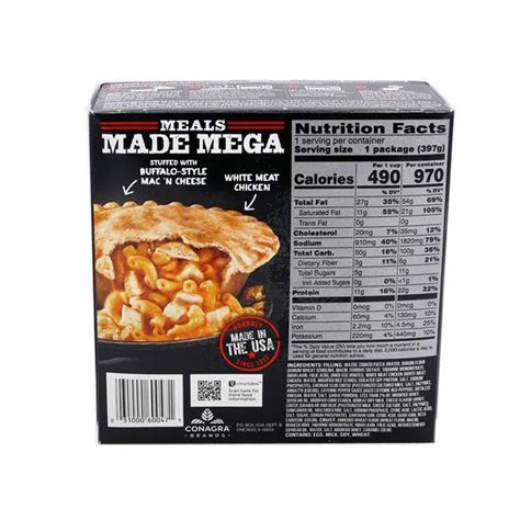 Banquet Mega Deep Dish Buffalo Chicken Mac N Cheese Hy Vee Aisles Online Grocery Shopping