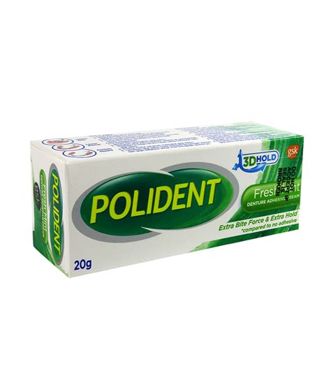 Polident Adhesive Cream Fresh 20g - St. Joseph Drug - Online Store