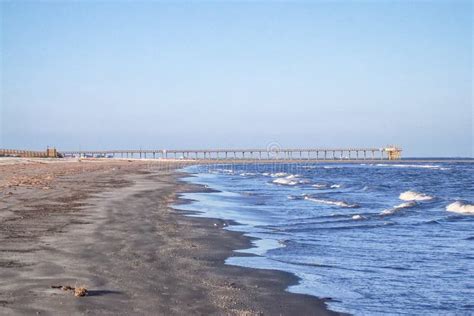 The Beach at Grand Isle, Louisiana Stock Photo - Image of sand ...